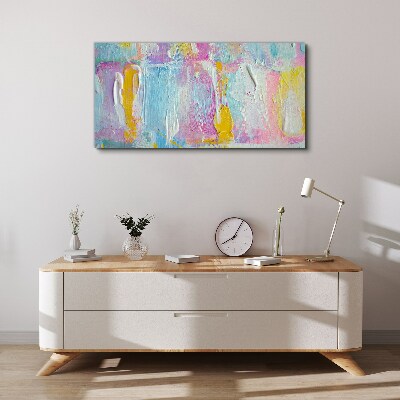 Schilderij op doek Pastelkleurige emoties in abstractie