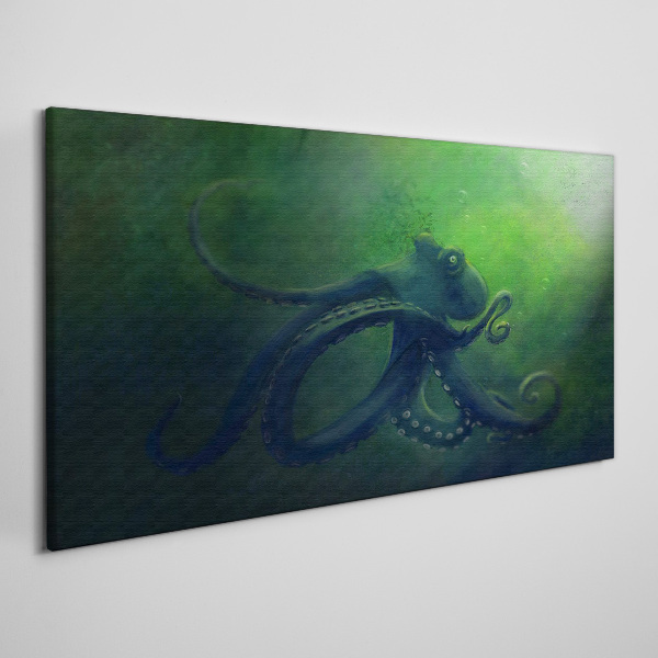 Schilderij op doek De mysterieuze wereld van de octopus