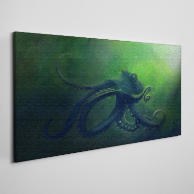 Schilderij op doek De mysterieuze wereld van de octopus
