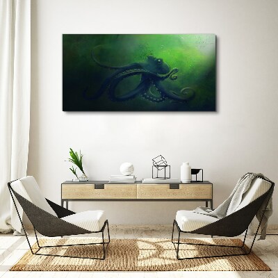 Schilderij op doek De mysterieuze wereld van de octopus