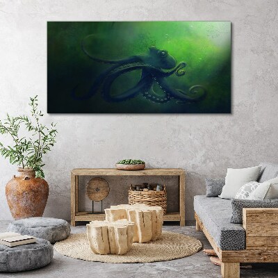 Schilderij op doek De mysterieuze wereld van de octopus