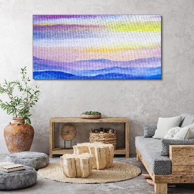 Schilderij op doek Ochtendlandschap in pasteltinten