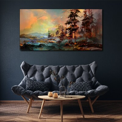 Foto op canvas Mysterieus berglandschap