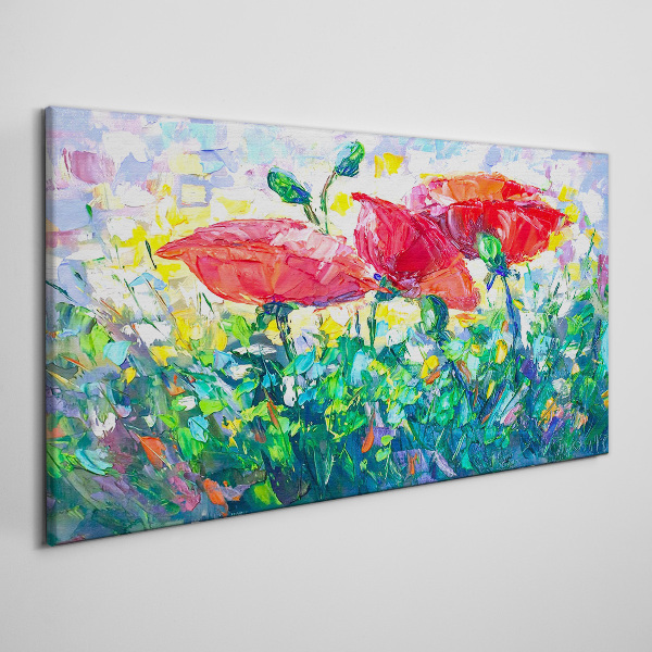 Schilderij op doek Een bloemendroom in kleuren