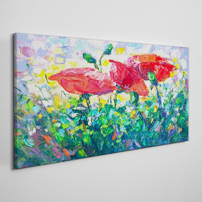 Schilderij op doek Een bloemendroom in kleuren