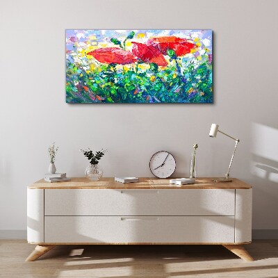 Schilderij op doek Een bloemendroom in kleuren