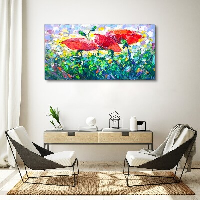 Schilderij op doek Een bloemendroom in kleuren