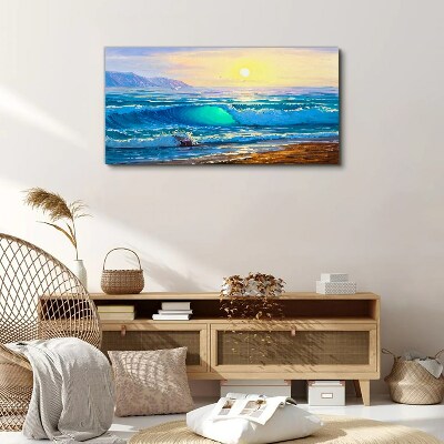 Foto op canvas Een rustige ochtend aan zee