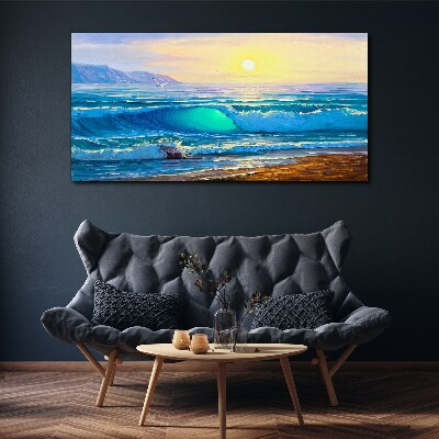 Foto op canvas Een rustige ochtend aan zee