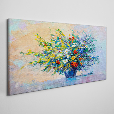 Foto op canvas Lenteboeket bloemen