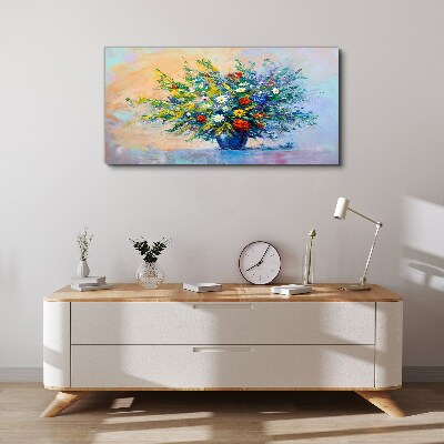 Foto op canvas Lenteboeket bloemen
