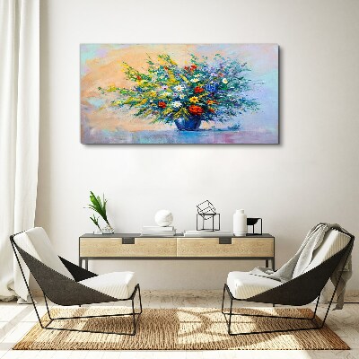 Foto op canvas Lenteboeket bloemen