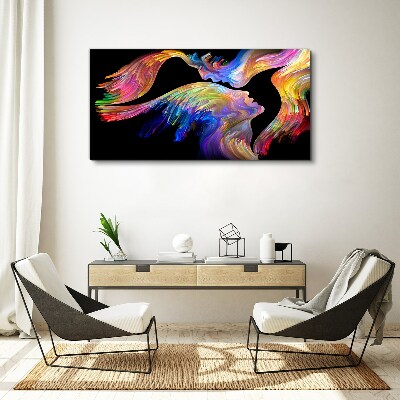 Canvas schilderij Een kleurrijke verbinding van zielen