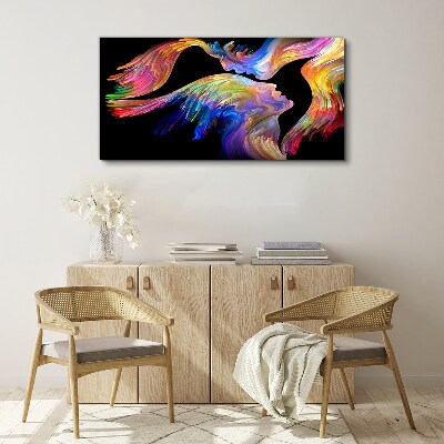 Canvas schilderij Een kleurrijke verbinding van zielen