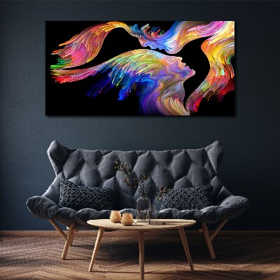 Canvas schilderij Een kleurrijke verbinding van zielen