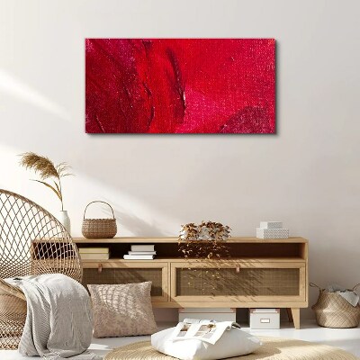 Schilderij op doek Intens Abstract Rood