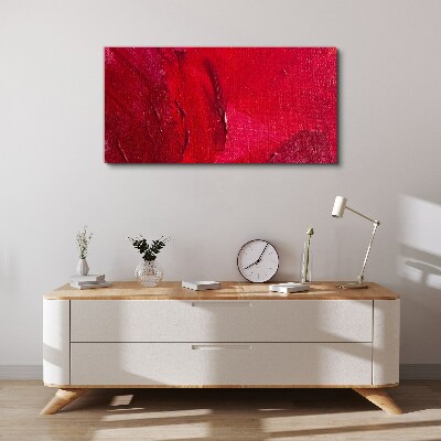 Schilderij op doek Intens Abstract Rood