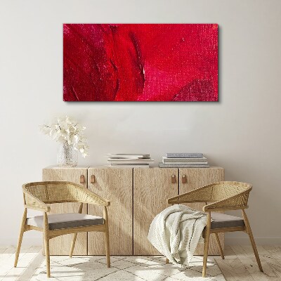 Schilderij op doek Intens Abstract Rood