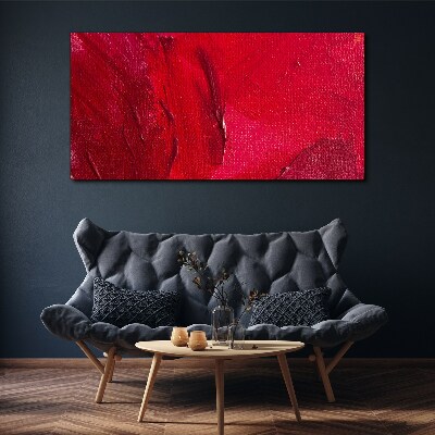 Schilderij op doek Intens Abstract Rood