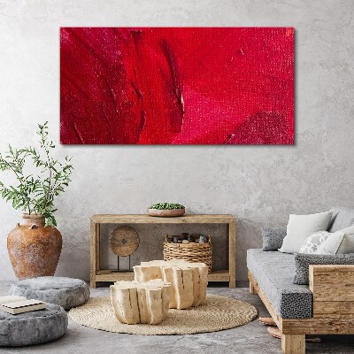 Schilderij op doek Intens Abstract Rood