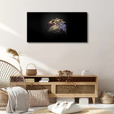 Canvas schilderij Portret van een adelaar in een abstracte vorm