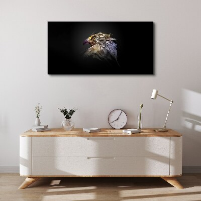 Canvas schilderij Portret van een adelaar in een abstracte vorm