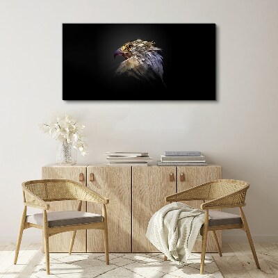 Canvas schilderij Portret van een adelaar in een abstracte vorm