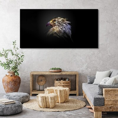 Canvas schilderij Portret van een adelaar in een abstracte vorm
