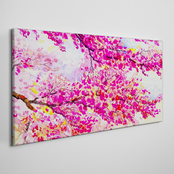 Foto op canvas Bloemenexplosies in roze