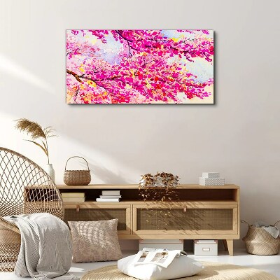 Foto op canvas Bloemenexplosies in roze