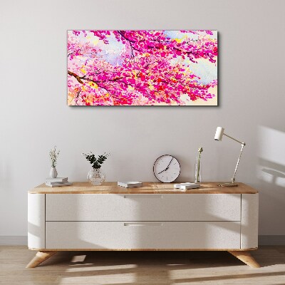 Foto op canvas Bloemenexplosies in roze