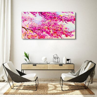 Foto op canvas Bloemenexplosies in roze