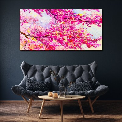 Foto op canvas Bloemenexplosies in roze