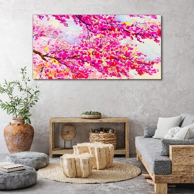 Foto op canvas Bloemenexplosies in roze