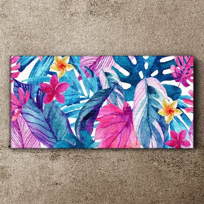 Schilderij op doek Tropische mozaïek van kleuren