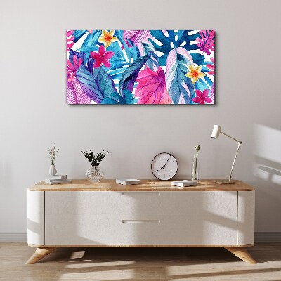 Schilderij op doek Tropische mozaïek van kleuren