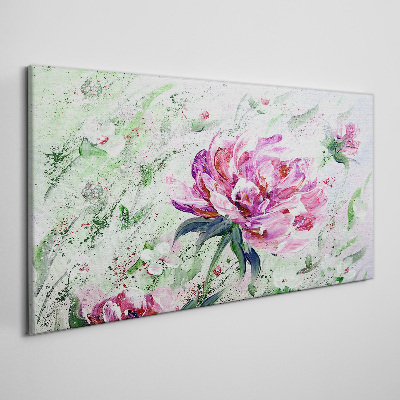Schilderij op doek Bloemencompositie in pasteltinten