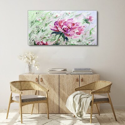 Schilderij op doek Bloemencompositie in pasteltinten