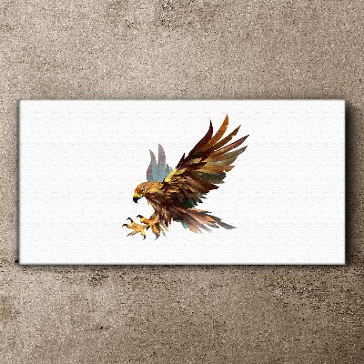Foto op canvas Gouden valk in vlucht