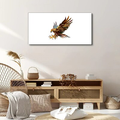 Foto op canvas Gouden valk in vlucht