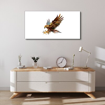 Foto op canvas Gouden valk in vlucht