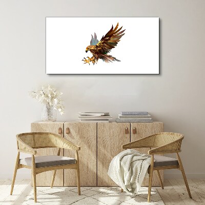 Foto op canvas Gouden valk in vlucht