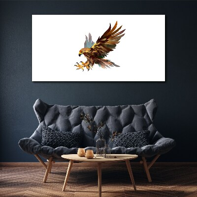 Foto op canvas Gouden valk in vlucht