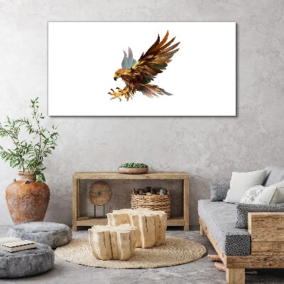 Foto op canvas Gouden valk in vlucht