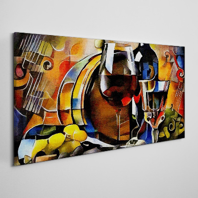 Foto op canvas Muzikale wijn en kleuren