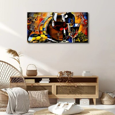 Foto op canvas Muzikale wijn en kleuren