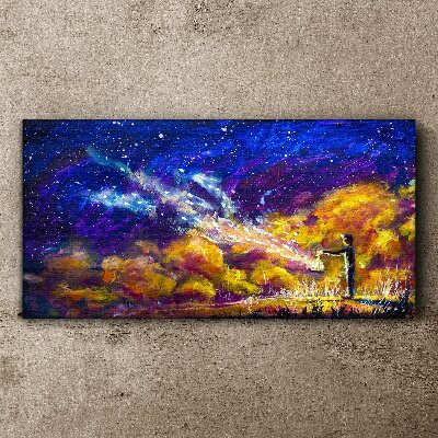 Foto op canvas Een kosmische visie op creativiteit