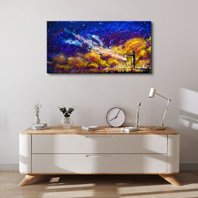 Foto op canvas Een kosmische visie op creativiteit