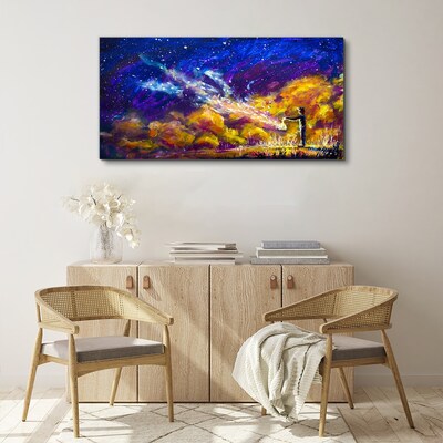 Foto op canvas Een kosmische visie op creativiteit