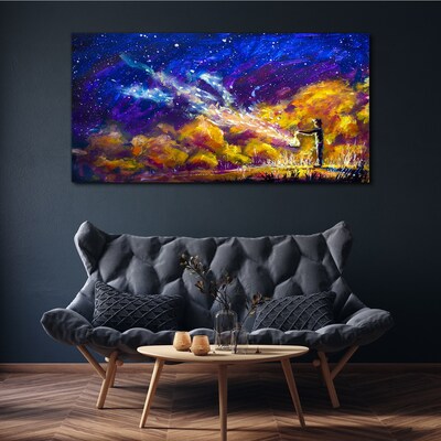 Foto op canvas Een kosmische visie op creativiteit